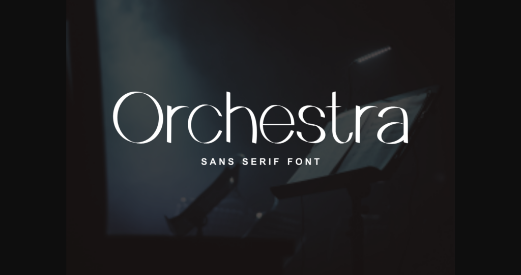 Orchestra Font Poster 3