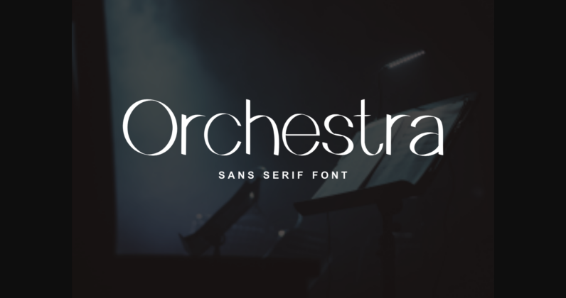 Orchestra Font Poster 3