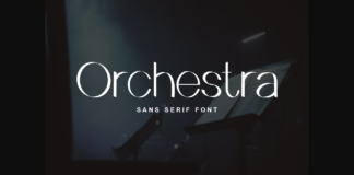 Orchestra Font Poster 1