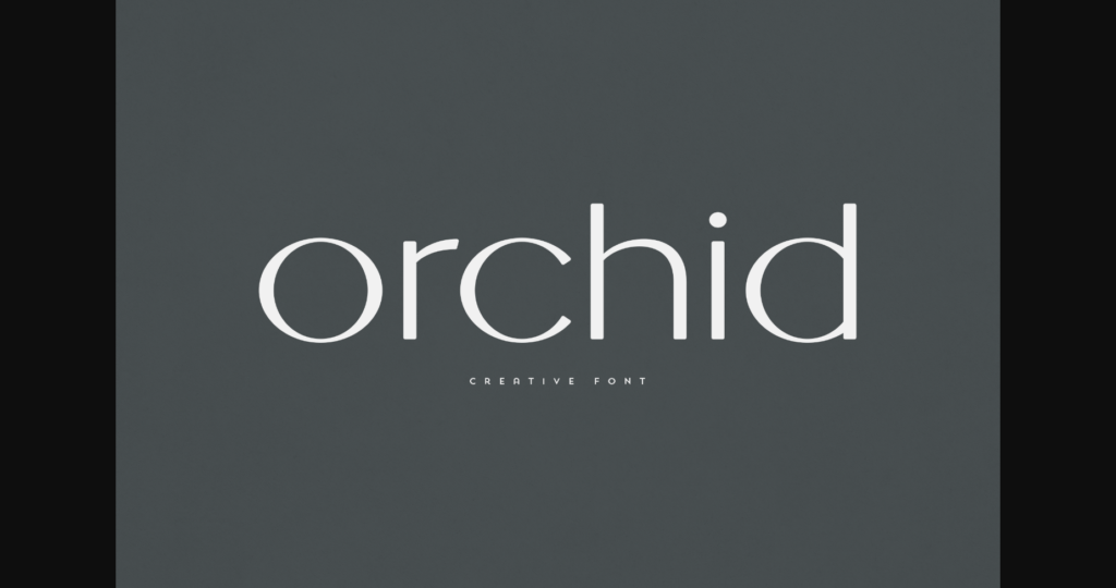 Orchid Font Poster 3