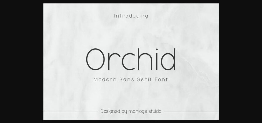 Orchid Font Poster 3