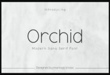 Orchid Font Poster 1