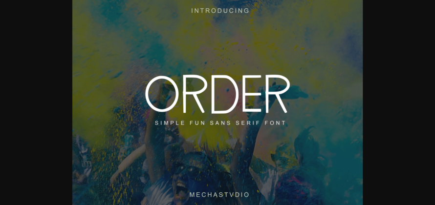 Order Font Poster 3