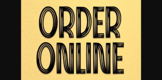 Order Online Font Poster 1