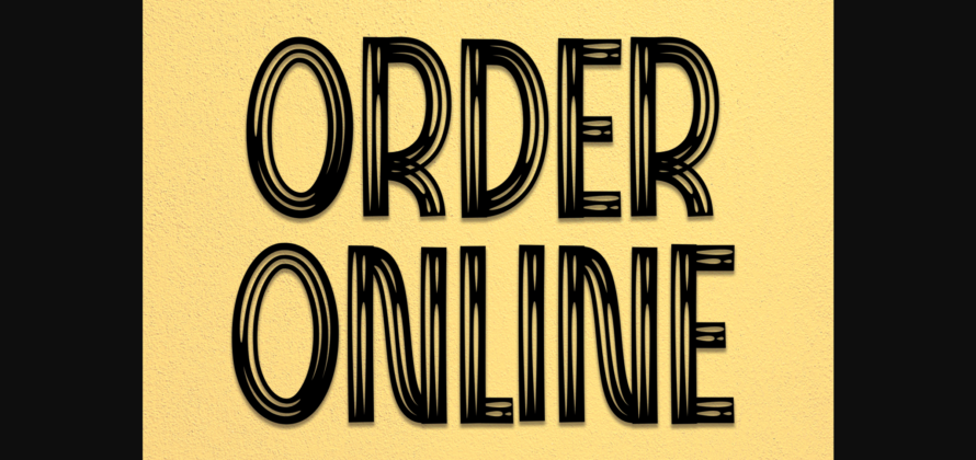 Order Online Font Poster 1