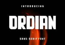 Ordian Font Poster 1