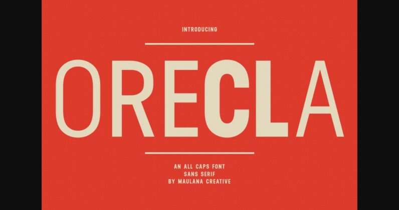 Orecla Font Poster 3