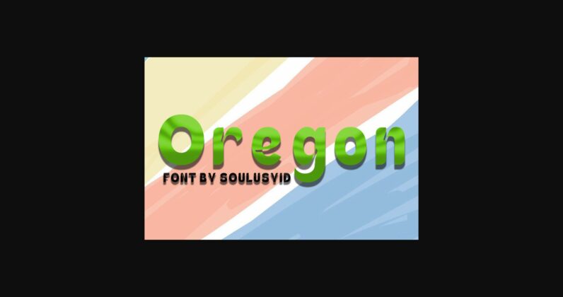 Oregon Font Poster 3