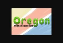 Oregon Font Oregon Font Poster 1