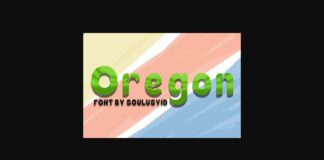 Oregon Font Poster 1