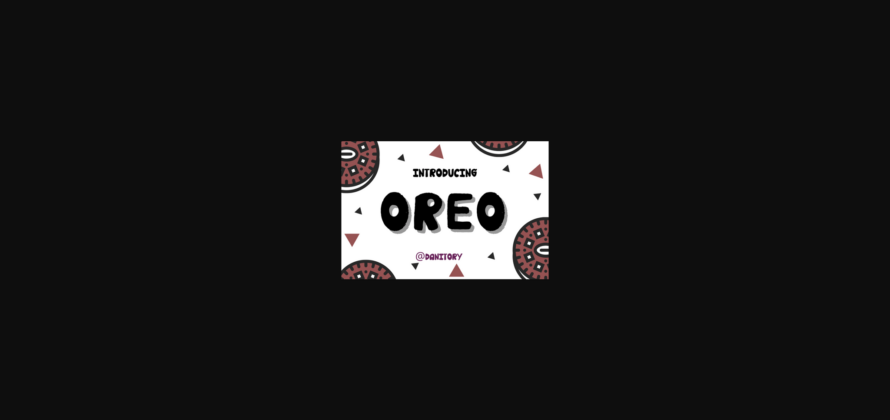 Oreo Font Poster 3