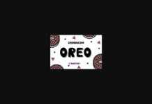 Oreo Font Poster 1