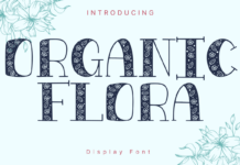 Organic Flora Font Poster 1