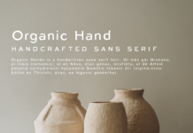 Organic Hand Font Poster 1