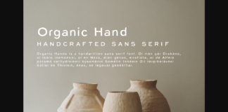 Organic Hand Font Poster 1