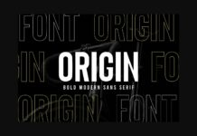 Origin Font Poster 1