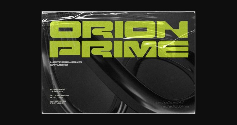 Orion Prime Font Poster 3
