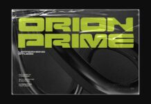 Orion Prime Font Poster 1