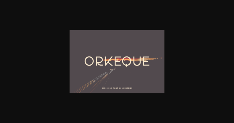 Orkeque Font Poster 3