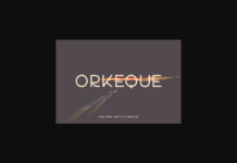 Orkeque Font Poster 1