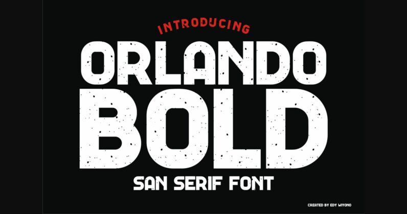 Orlando Bold Font Poster 3