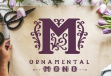 Ornamental Mono Font Poster 1