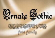 Ornate Gothic Font Poster 1