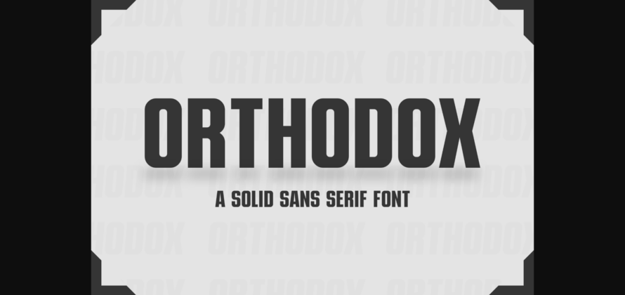 Orthodox Font Poster 3