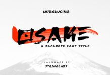 Osake Font Poster 1