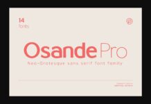 Osande Font Poster 1