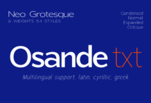 Osande Txt Font Osande Txt Font Poster 1