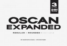 Oscan Expanded Font Poster 1