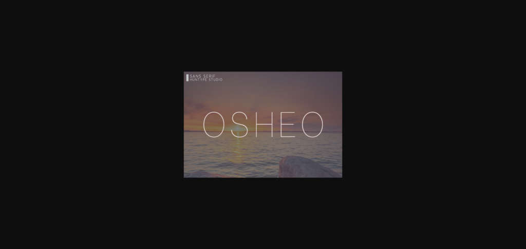 Osheo Font Poster 1