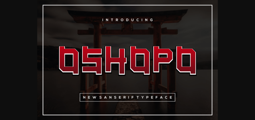 Oshopo Font Poster 3