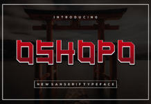 Oshopo Font Poster 1