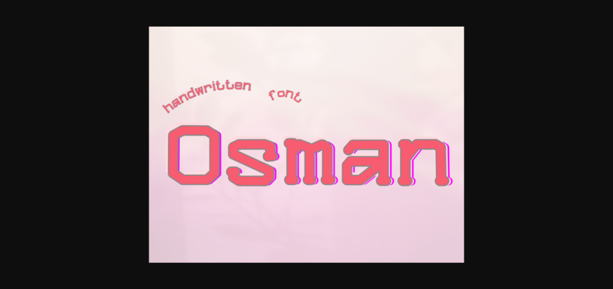 Osman Font Poster 3