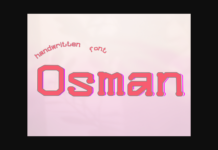 Osman Font Poster 1