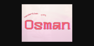 Osman Font Poster 1