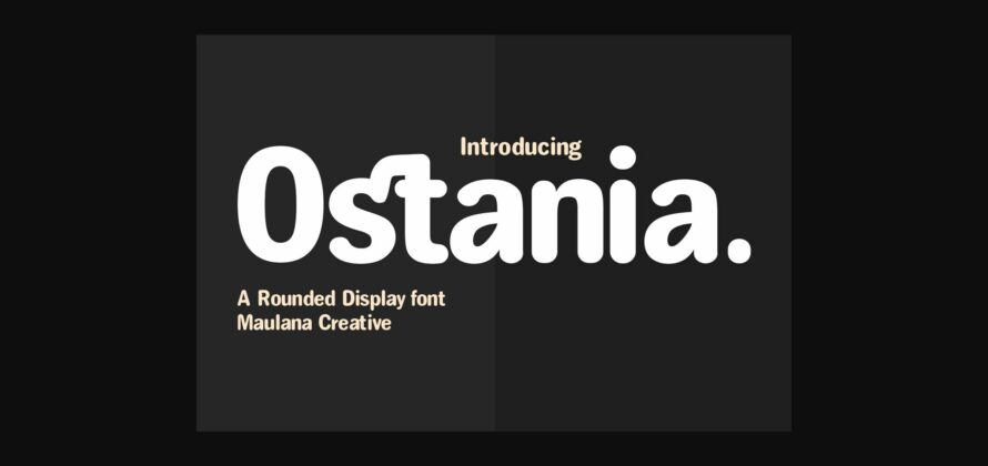 Ostania Font Poster 3