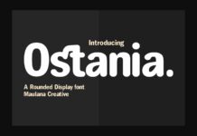 Ostania Font Poster 1
