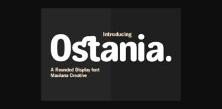 Ostania Font Poster 1