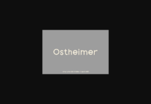 Ostheimer Font Poster 1