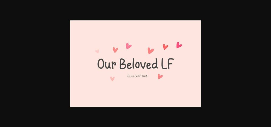 Our Beloved Lf Font Poster 3