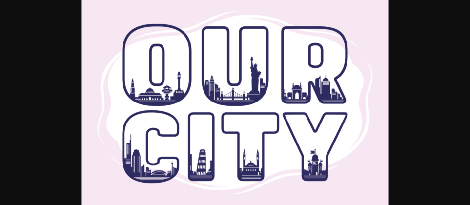 Our City Font Poster 3