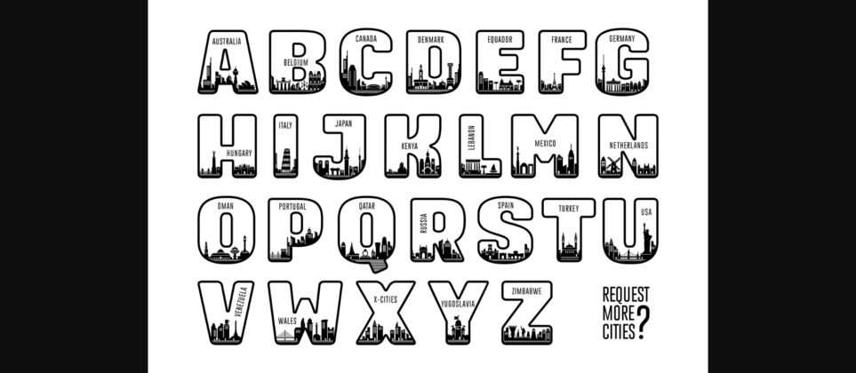 Our City Font Poster 7