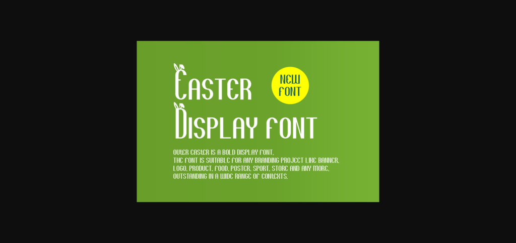 Outer Easter Font Poster 4