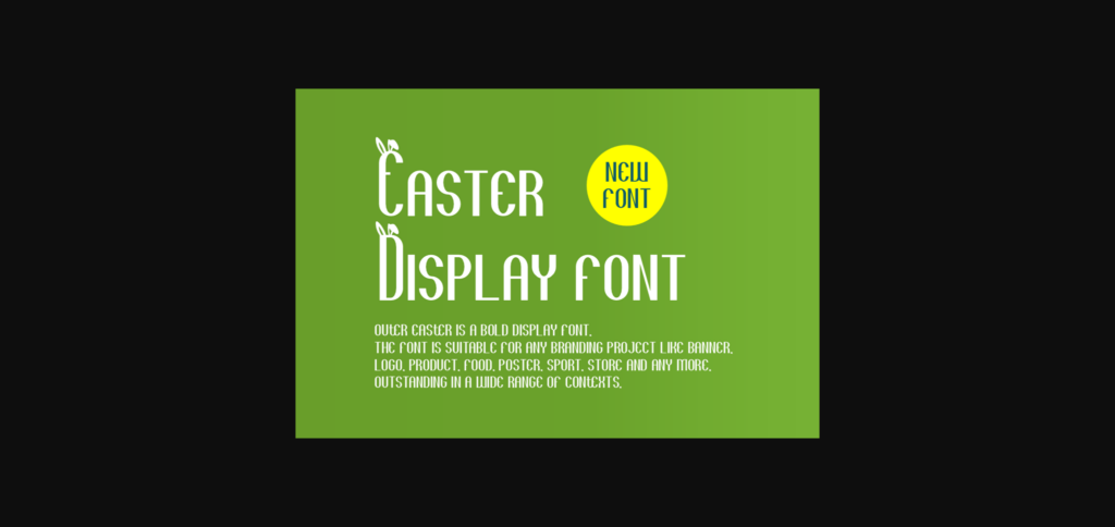 Outer Easter Font Poster 2