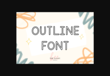 Outline Font Poster 1