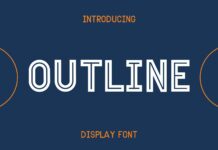 Outline Font Poster 1