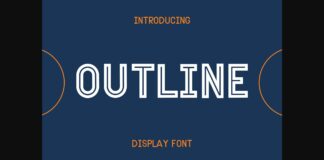 Outline Font Poster 1